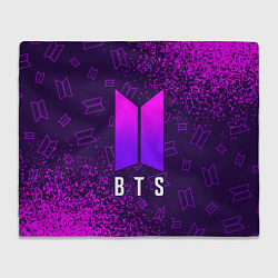 Плед флисовый BTS БТС, цвет: 3D-велсофт