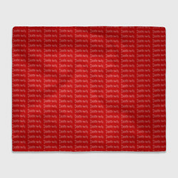 Плед флисовый Death note pattern red, цвет: 3D-велсофт