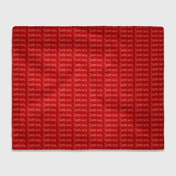 Плед флисовый Death note pattern red, цвет: 3D-велсофт