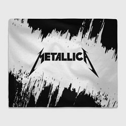 Плед флисовый METALLICA МЕТАЛЛИКА, цвет: 3D-велсофт