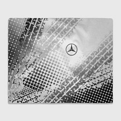 Плед флисовый Mercedes-Benz, цвет: 3D-велсофт