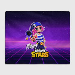 Плед флисовый Penny Brawl Stars, цвет: 3D-велсофт