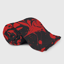 Плед флисовый Красный Мрамор, цвет: 3D-велсофт — фото 2