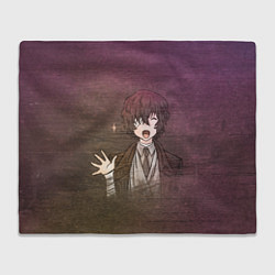 Плед флисовый Дазай Осаму, цвет: 3D-велсофт