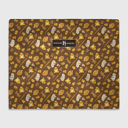 Плед флисовый Kowalski Bakery Choco Pattern, цвет: 3D-велсофт