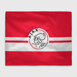 Плед флисовый AJAX AMSTERDAM, цвет: 3D-велсофт