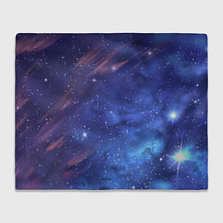 Плед флисовый Звёздное небо, цвет: 3D-велсофт
