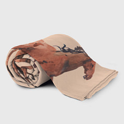 Плед флисовый Кони, цвет: 3D-велсофт — фото 2