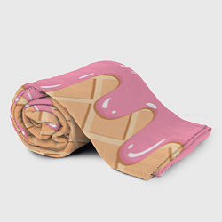 Плед флисовый Мороженое Рожок, цвет: 3D-велсофт — фото 2