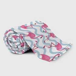 Плед флисовый Фламинго Волны, цвет: 3D-велсофт — фото 2