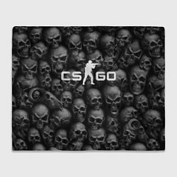 Плед флисовый CS:GO Catacombs Катакомбы, цвет: 3D-велсофт