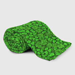 Плед флисовый Зелёный клевер, цвет: 3D-велсофт — фото 2