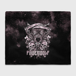 Плед флисовый Powerwolf, цвет: 3D-велсофт