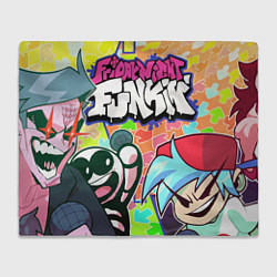 Плед флисовый Friday night funkin, цвет: 3D-велсофт