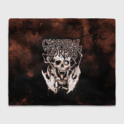 Плед флисовый Cannibal Corpse, цвет: 3D-велсофт