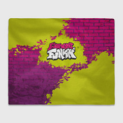 Плед флисовый Friday Night Funkin Кислотный, цвет: 3D-велсофт