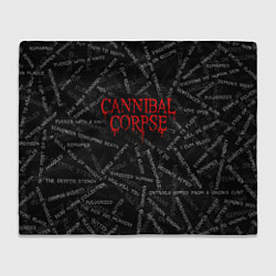 Плед флисовый Cannibal Corpse Songs Z, цвет: 3D-велсофт