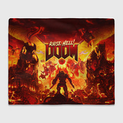 Плед флисовый DOOM, цвет: 3D-велсофт