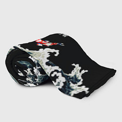 Плед флисовый Японский Стиль Карп Кои, цвет: 3D-велсофт — фото 2