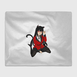 Плед флисовый Jabami Yumeko, цвет: 3D-велсофт