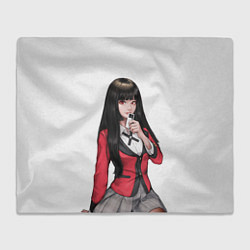 Плед флисовый Jabami Yumeko Kakegurui, цвет: 3D-велсофт