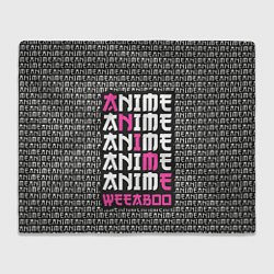 Плед флисовый Anime weeaboo, цвет: 3D-велсофт