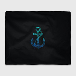 Плед флисовый Navy Anchor, цвет: 3D-велсофт