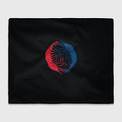 Плед флисовый Marine Dualism, цвет: 3D-велсофт