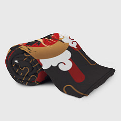 Плед флисовый Ниндзя Япония, цвет: 3D-велсофт — фото 2