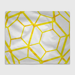 Плед флисовый Hexagon, цвет: 3D-велсофт