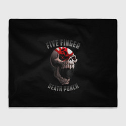 Плед флисовый Five Finger Death Punch 5FDP, цвет: 3D-велсофт