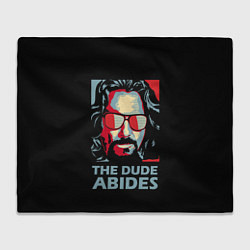 Плед флисовый The Dude Abides Лебовски, цвет: 3D-велсофт