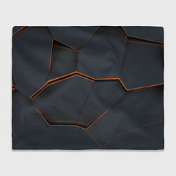 Плед флисовый Стальной лист, цвет: 3D-велсофт