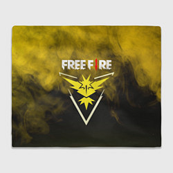 Плед флисовый FREEFIRE YELLOW SMOKE Z, цвет: 3D-велсофт