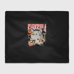 Плед флисовый Шинзилла, цвет: 3D-велсофт