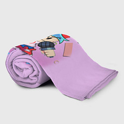 Плед флисовый Friday Night Funkin парень, цвет: 3D-велсофт — фото 2