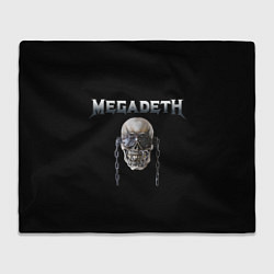 Плед флисовый Megadeth, цвет: 3D-велсофт