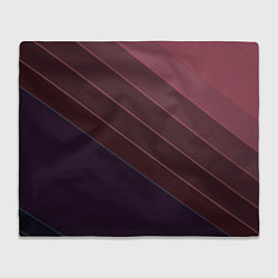 Плед флисовый Коричнево-фиолетовый узор, цвет: 3D-велсофт