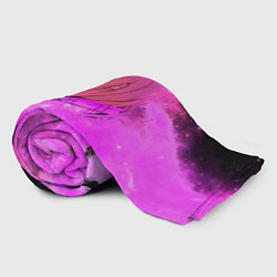 Плед флисовый Аниме Девушка Розовый Космос, цвет: 3D-велсофт — фото 2