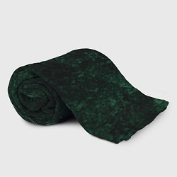 Плед флисовый Темно-зеленый мраморный узор, цвет: 3D-велсофт — фото 2