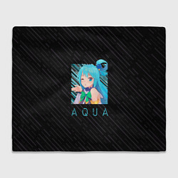 Плед флисовый Аква Aqua Коносуба KonoSuba, цвет: 3D-велсофт