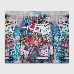 Плед флисовый Wall graffiti, цвет: 3D-велсофт