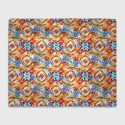 Плед флисовый Летний абстрактный узор, цвет: 3D-велсофт