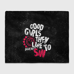 Плед флисовый Blink 182, Good Girl, цвет: 3D-велсофт