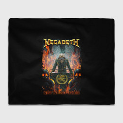 Плед флисовый Megadeth, цвет: 3D-велсофт