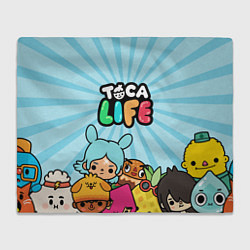 Плед флисовый Toca Life World, цвет: 3D-велсофт