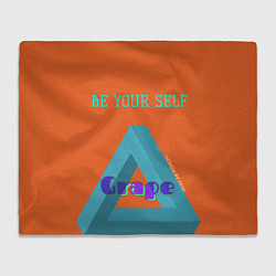 Плед флисовый BE YOUR SELF, цвет: 3D-велсофт