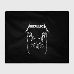 Плед флисовый METALLICA МЕТАЛЛИКА, цвет: 3D-велсофт