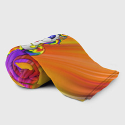 Плед флисовый Единорог Unicorn Rainbow Z, цвет: 3D-велсофт — фото 2