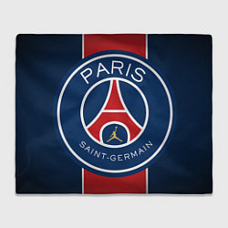 Плед флисовый Paris Saint-Germain PSG, цвет: 3D-велсофт